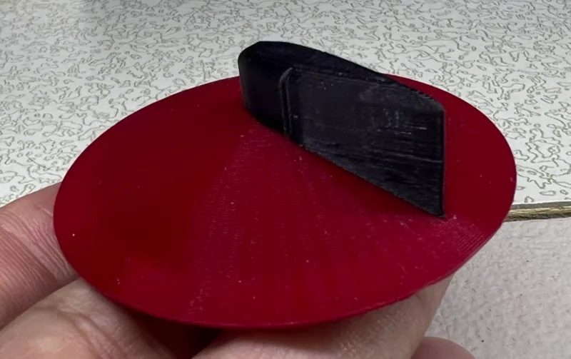 Stove Knob, PLA supports. PETG/PLA SUPPORT DEMO