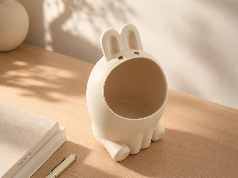 Modelo para impresión 3D: 小兔子桌面垃圾桶(Q_Craft). Referencia del modelo original.