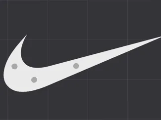 Nike Logo - Patch/Aufnäher