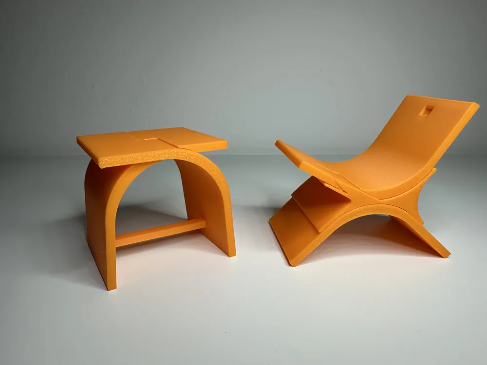 Mini Portable Interlocking StoolChair - Free 3D Print Model - MakerWorld