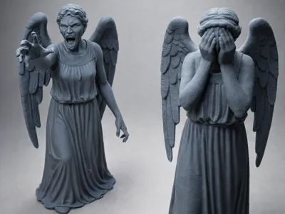 weeping angel 3d print model download - MakerWorld