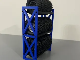 1/18 scale tire rack