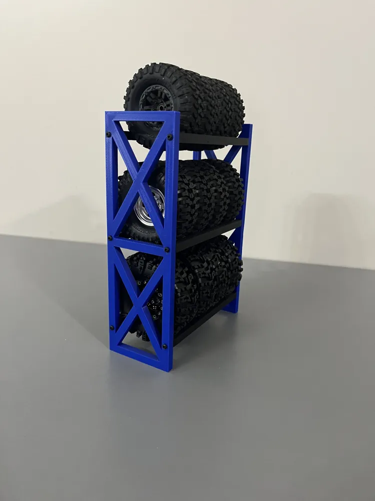 1/18 scale tire rack - Free 3D Print Model - MakerWorld