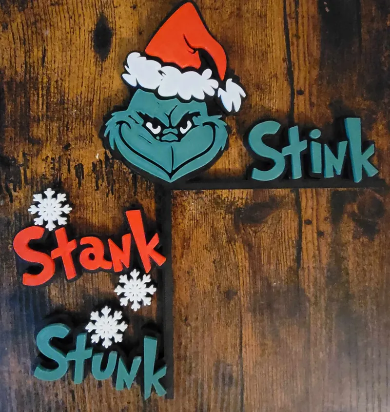 Grinch Door Frame Sign (Left Side)