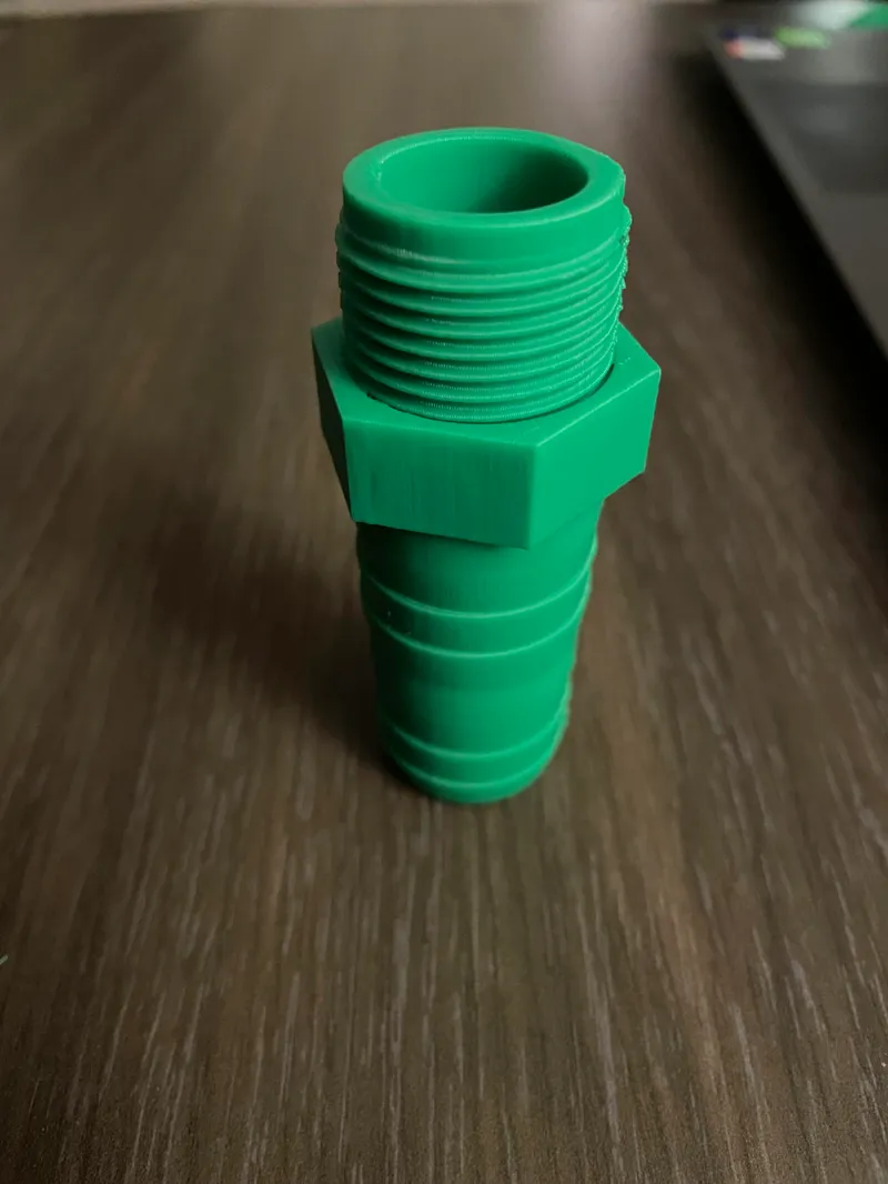 Hose tail three quarter inch with support