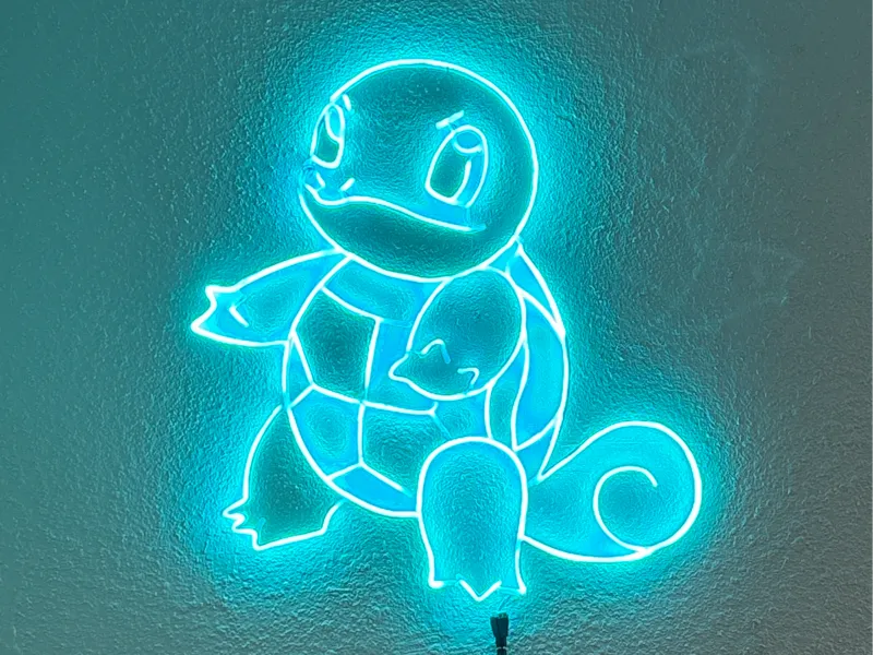 Squirtle LED Neon Sign