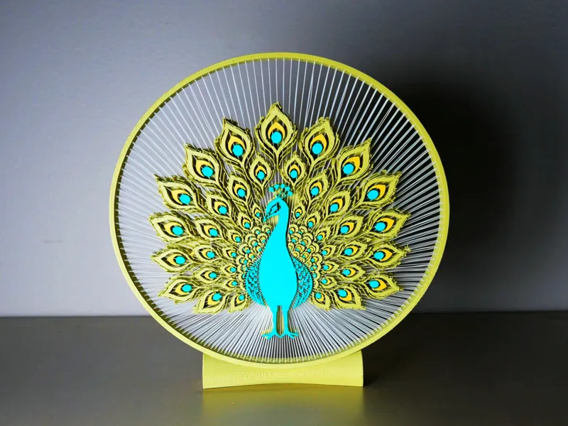 Peacock String Art