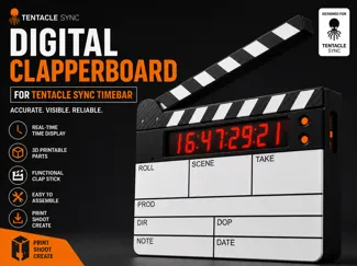 Digital Slate for Tentacle Sync Timebar