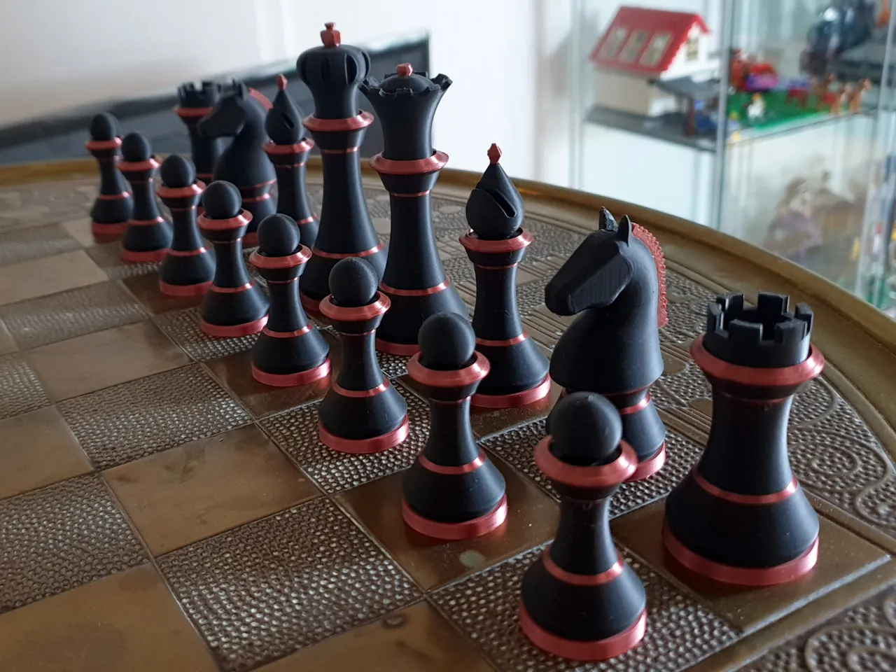 Chess Set Pieces Figures view 3