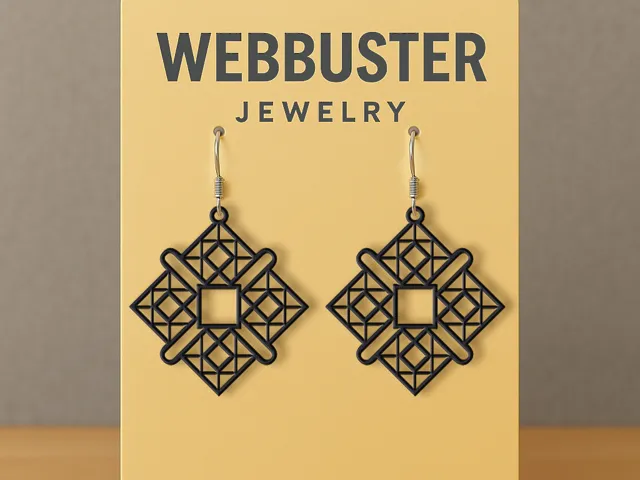 Linked Squares Earrings