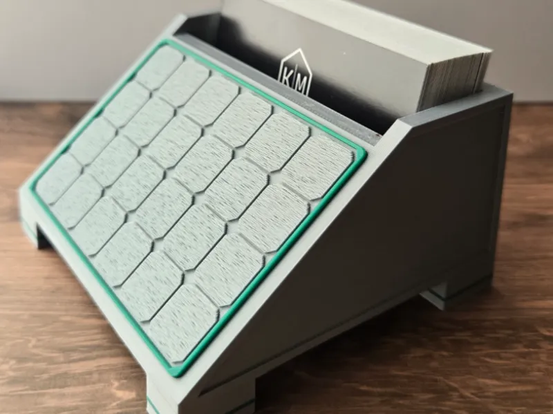 Solar Panel Business Card Holder | Desk Organizer
