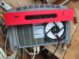 Fritzbox Holder 7490, 7590 with Fan 8010, Dual Fan