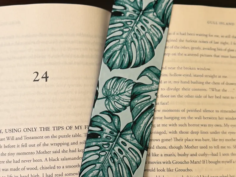 Monstera Bookmark - 50x200mm - 4 color Hueforge