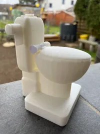 Mini toilettes jouet à chasse d'eau — photo 1