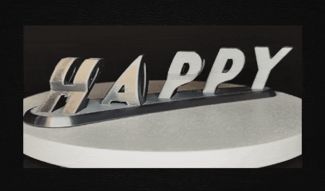 Happy 2026 Dual Letter Illusion