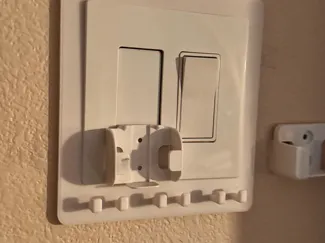 Hooks for Double Light Switch