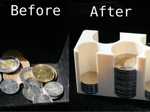 Organizador: Coin Holder & Organizer – Canadian & US Coins — referencia de MakerWorld