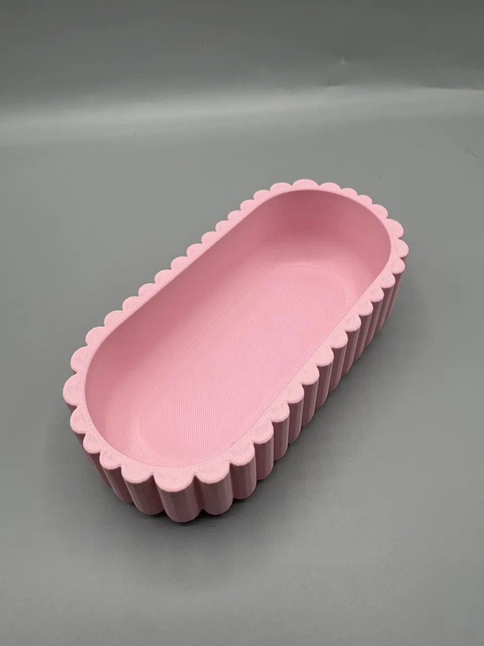 Scalloped Oval Vanity Tray - Minimalist Decor view 4