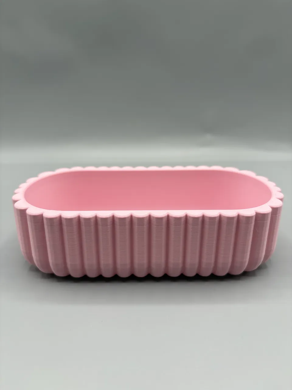 Scalloped Oval Vanity Tray - Minimalist Decor view 3