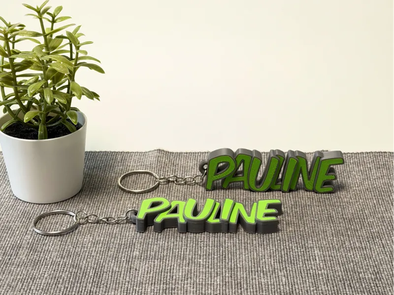Schöner Schlüsselanhänger mit dem Namen Pauline