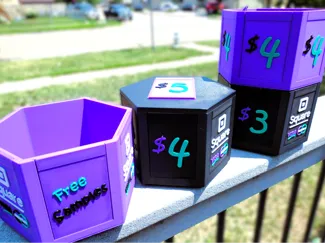 Stackable Sales Bins with Easy Change Prices $€£