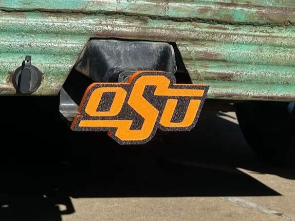Oklahoma State university trailer Hitch cover OSU