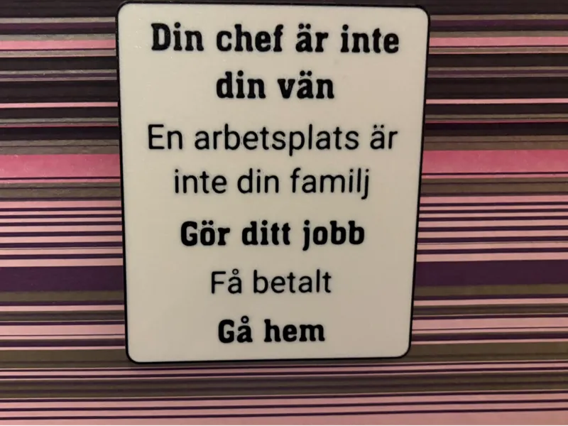 Din chef är inte din vän