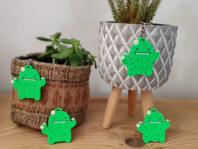 Cactus Keychain