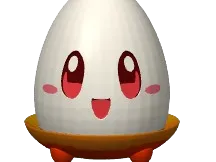 Easter egg Bunny inside an egg