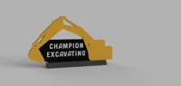 Champion Excavating Sign "requested"