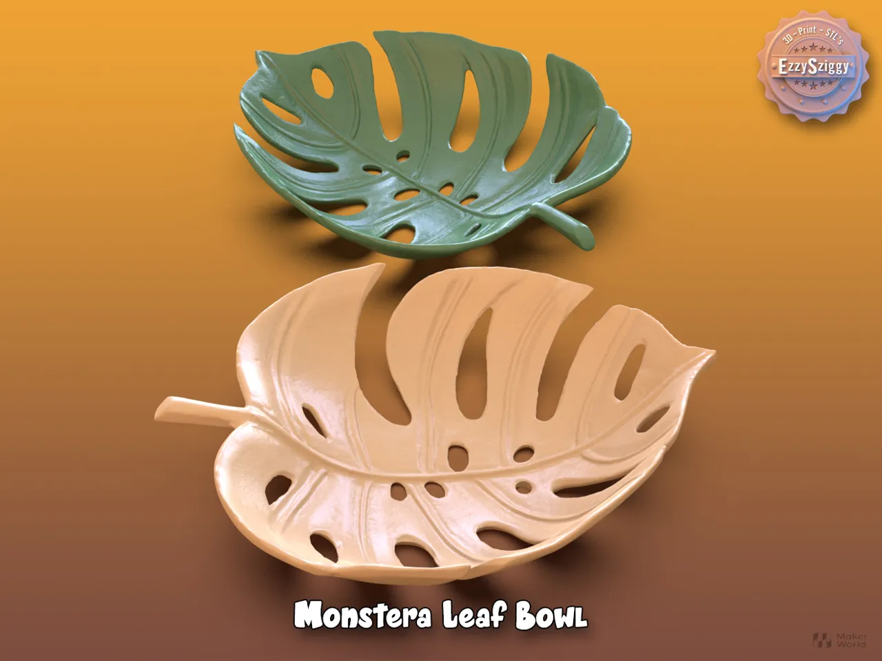 Monstera Leaf Bowl view 3