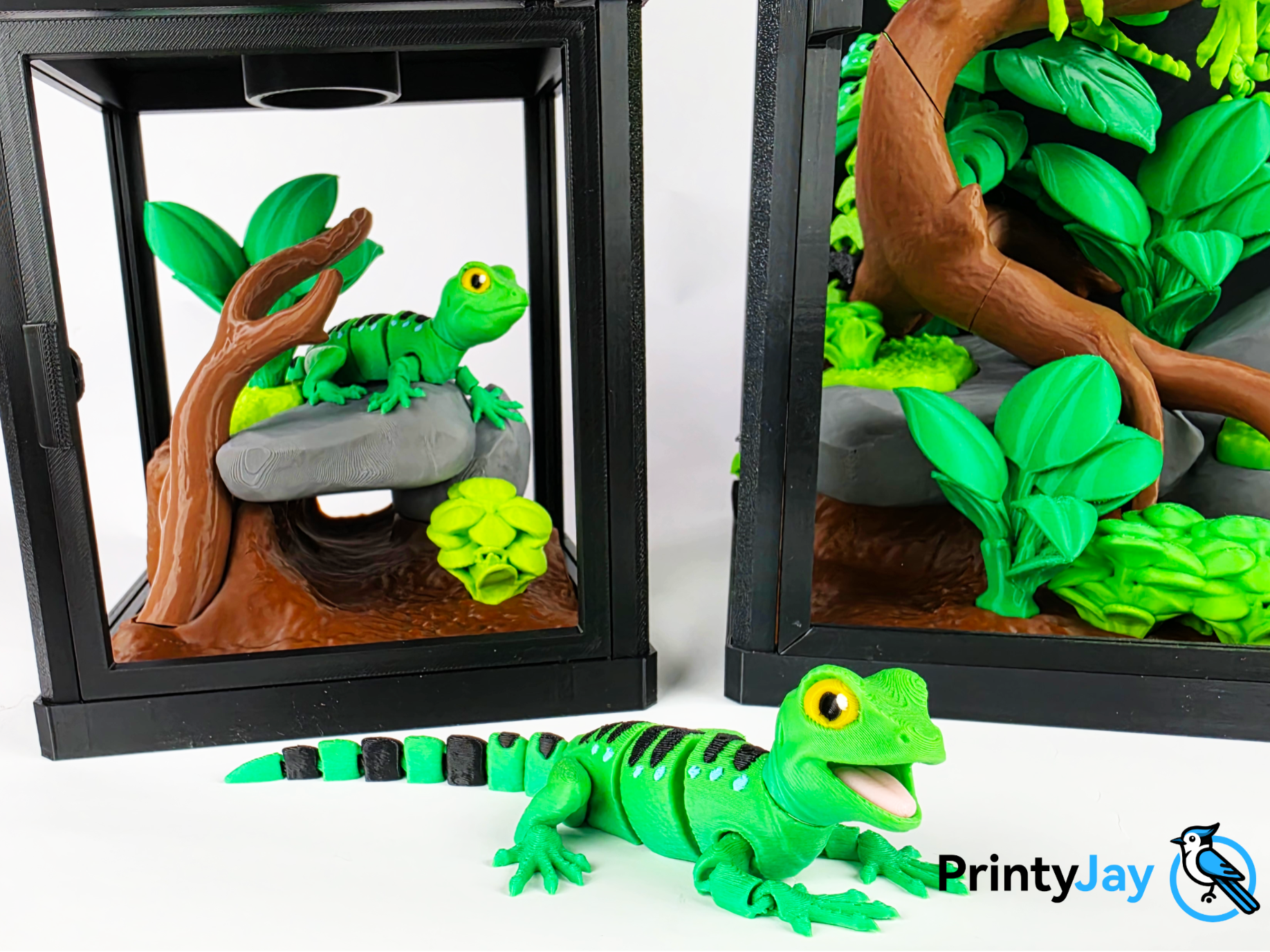 FREE Baby Plumed Basilisk + Terrarium! - 3D printed Other Toys & Games, in stock in India