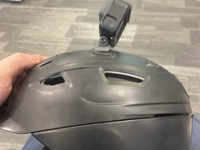 GoPro Ski Helmet Mount for Anon, clips in vents