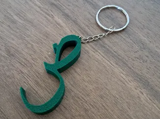 Arabic letter Dad keychain