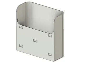 Extra Large Rear Mount Poop Bin X1C P1P P1S