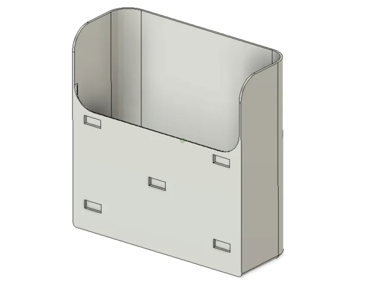Extra Large Rear Mount Poop Bin X1C P1P P1S