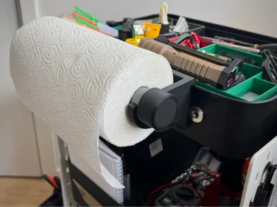 Paper towel mount for IKEA RASKOG