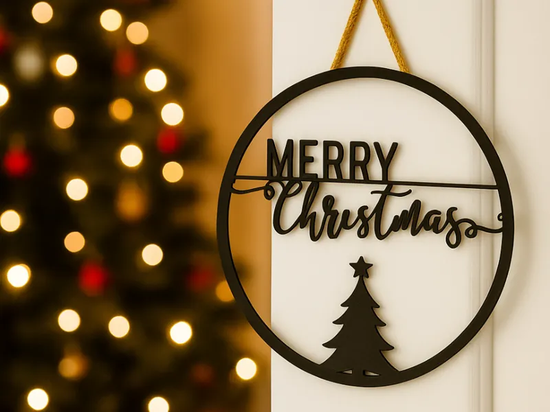 Türanhänger Merry Christmas