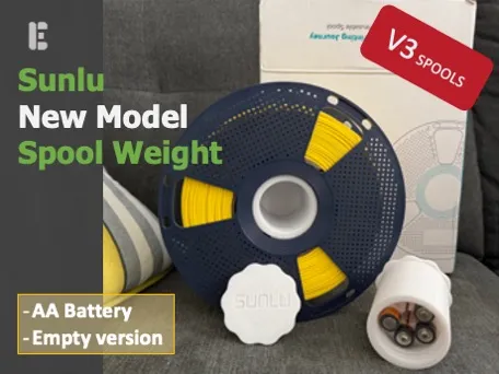 Sunlu v3 Weight Spool holder - AA battery & Empty