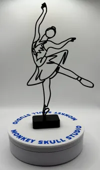 Sculpture ligne art danseuse de ballet (3 tailles) — photo 5