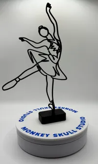 Sculpture ligne art danseuse de ballet (3 tailles) — photo 6