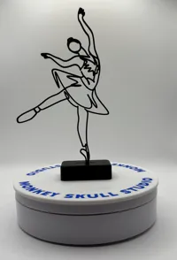 Sculpture ligne art danseuse de ballet (3 tailles) — photo 3