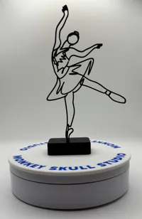 Sculpture ligne art danseuse de ballet (3 tailles) — photo 4