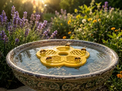 Floating Bee Waterer – Flower Design