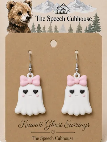 Adorno temático: Kawaii Ghost Earring — vista de referencia 2