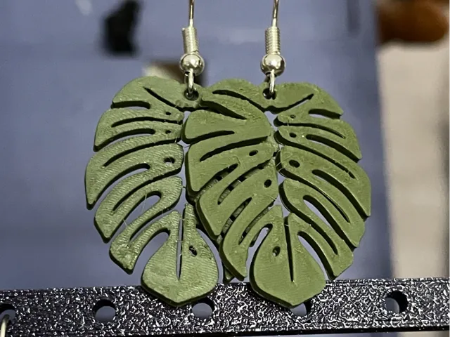 Monstera Earrings
