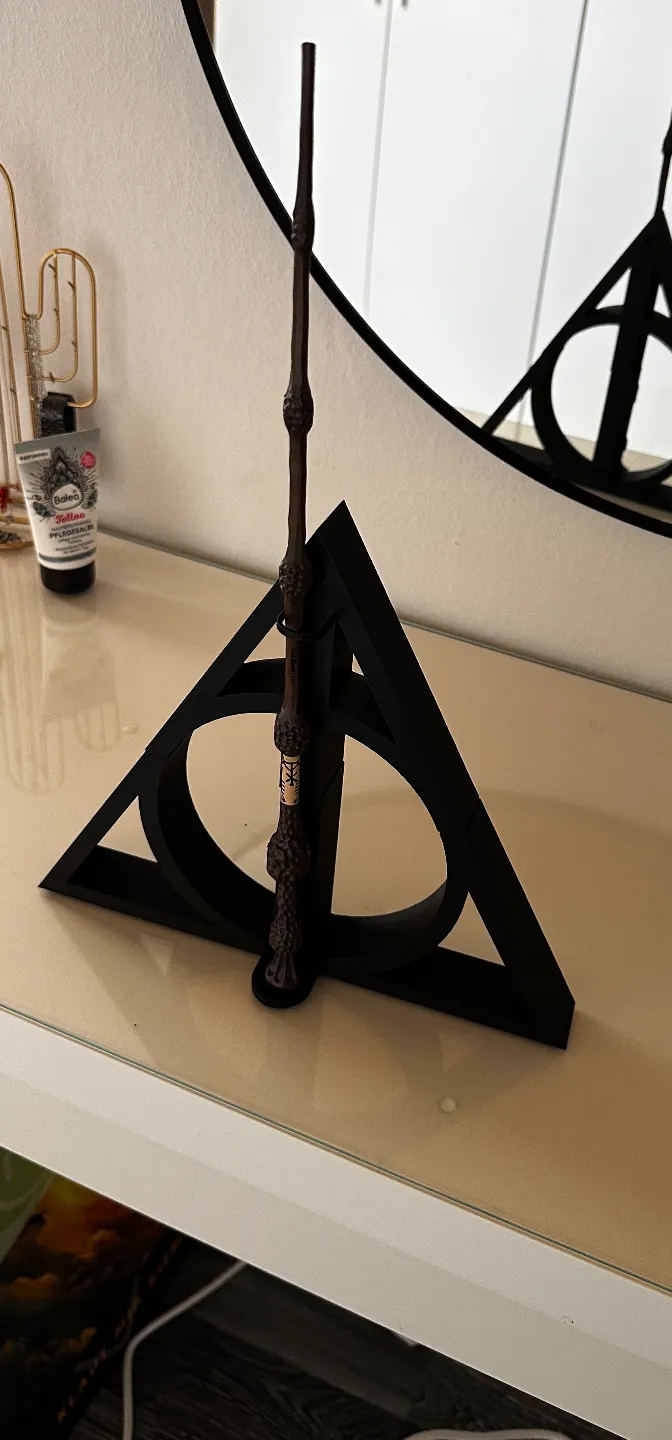 Deathly Hallows Symbol with Magic wand bracket