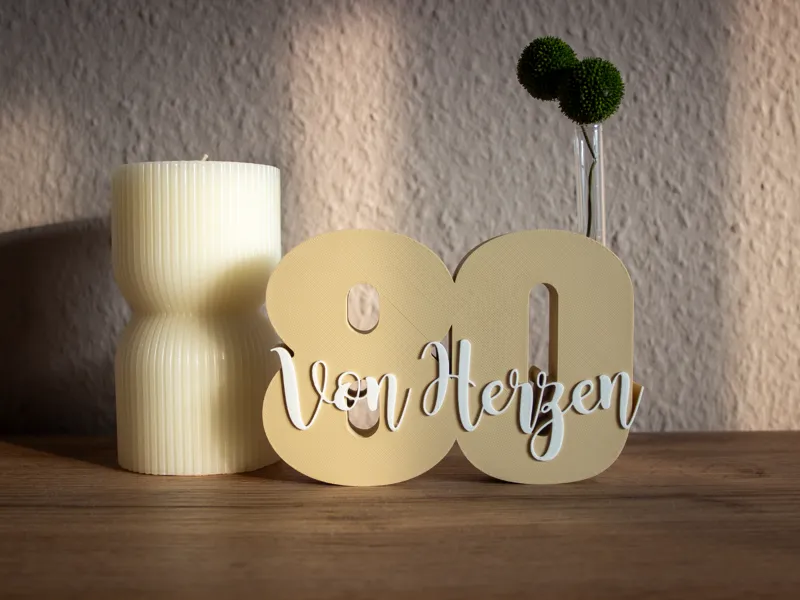 80 Von Herzen Deko Geldgeschenk Reagenzglas-Halter