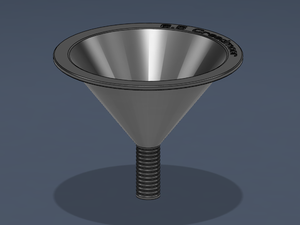 6.5 Creedmoor Reloading Powder Funnel