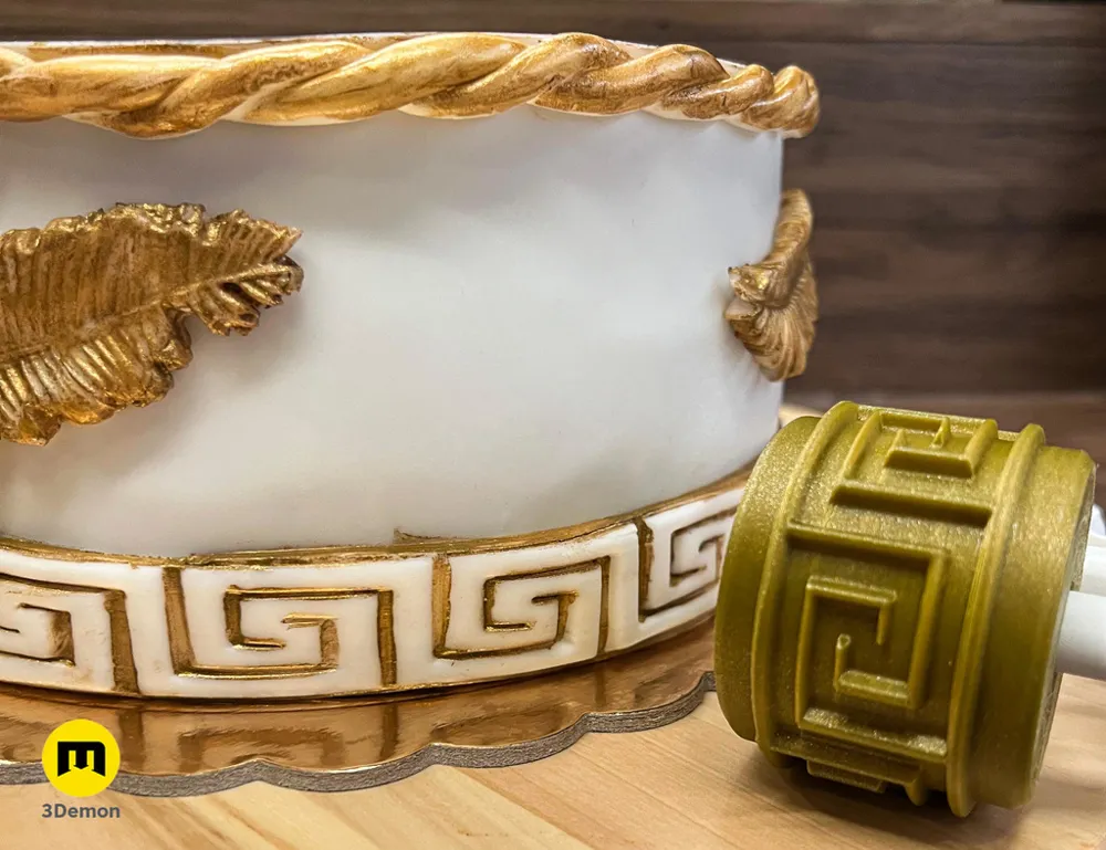 Texture Rollers – Greek Patterns #16 - Free 3D Print Model - MakerWorld